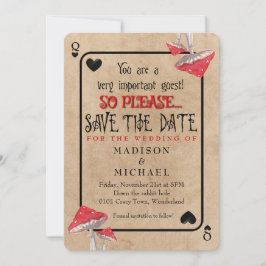 Jugar a la tarjeta hongos locos Guardar la fecha