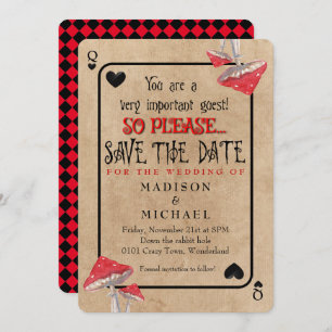 Jugar a la tarjeta hongos locos Guardar la fecha