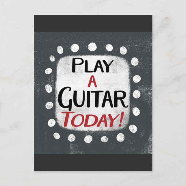 Jugar a la tarjeta postal Guitar Hoy (Anverso)