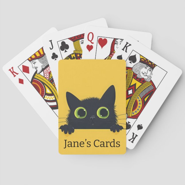Jugar a las cartas de gato personalizadas, (Reverso)