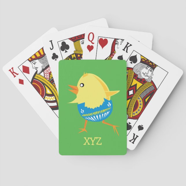 Jugar a las cartas de personalizado de Pascua (Reverso)