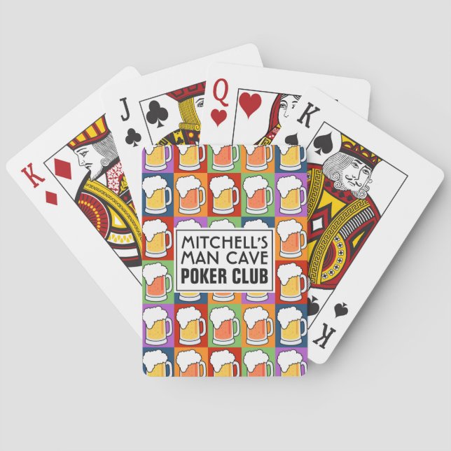 Jugar a las cartas de un personalizado de arte pop (Reverso)