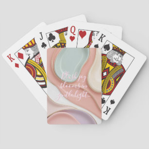 Jugar a las cartas en gráfico abstracto elegante