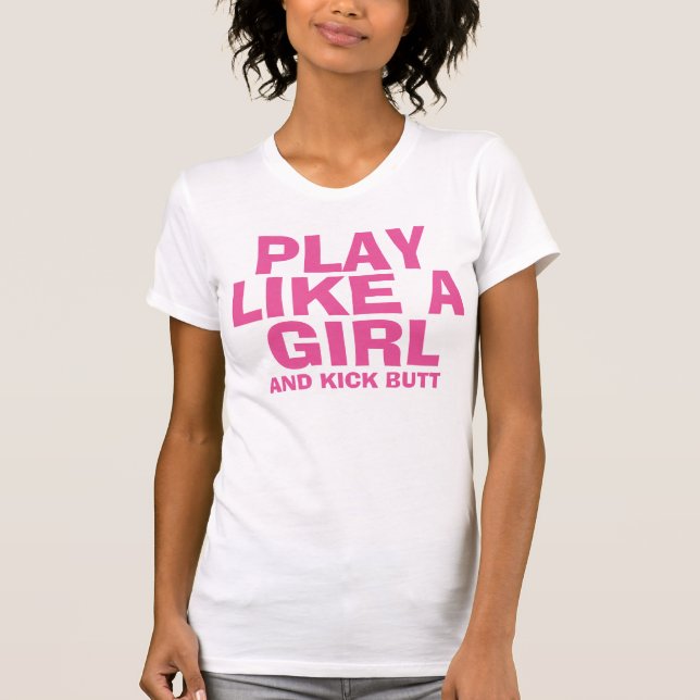 JUGAR COMO camisetas CHICAS (Anverso)