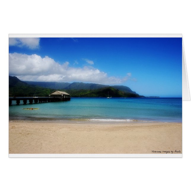 Jugar con la tarjeta de la bahía de Hanalei (Anverso (Horizontal))