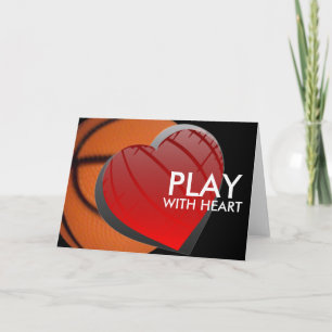 Jugar con tarjeta de felicitaciones para el balonc