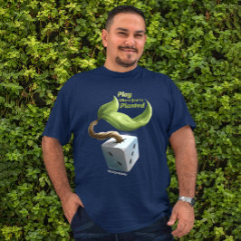 Jugar donde te plantan la camiseta de hombres