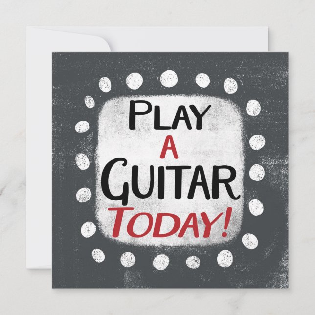 Jugar la tarjeta de felicitación Guitar Today (Anverso)