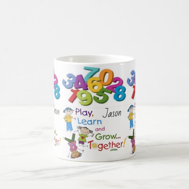 jugar la taza de tazas de los niños blanco (Centro)