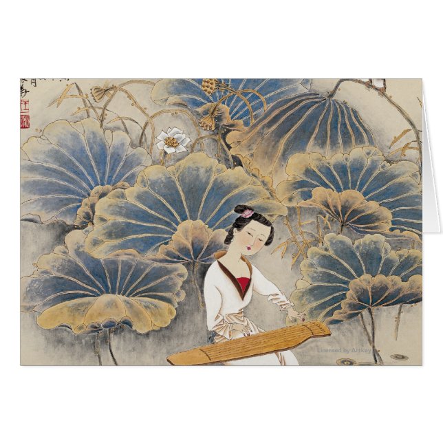 Jugar música por la charca de Lotus (Anverso (Horizontal))