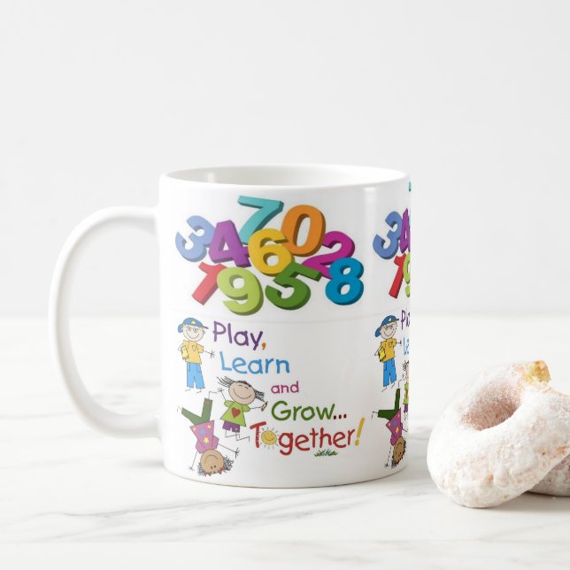jugar tazas de jugo para niños taza blanca (Con donut)