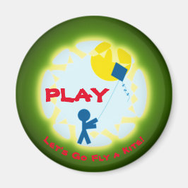 ¡Jugar! ¡Vamos a volar cometas! Imán