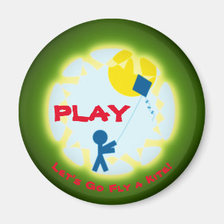 ¡Jugar! ¡Vamos a volar cometas! Imán