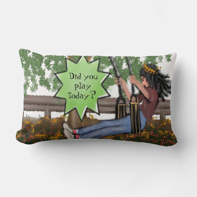 ¿Jugaste Hoy? Cojín decorativo lumbar (Anverso)