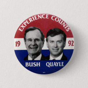 Jugate de Bush-Quayle - botón