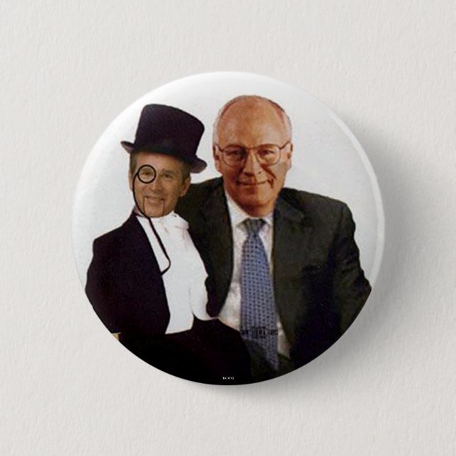 Jugate de George W. de la marioneta - botón (Anverso)