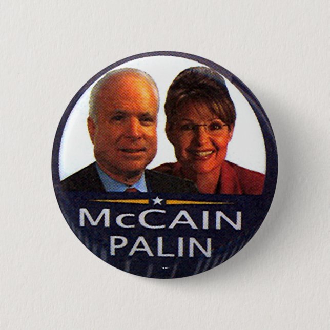 Jugate de McCain-Palin - botón (Anverso)
