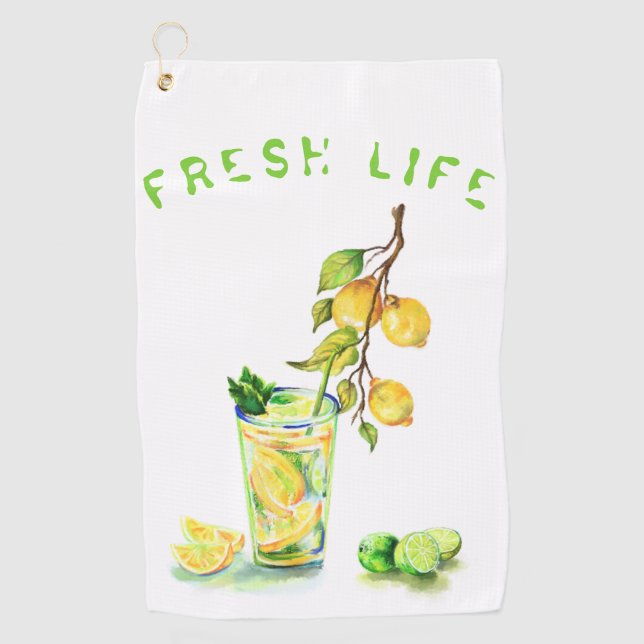Jugo de limón fresco Guay Bebe Toalla de Golf Lemo (Anverso)