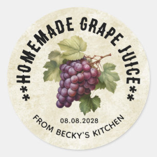 Jugo de Uva Vintage para Etiquetas de Conservas Ca