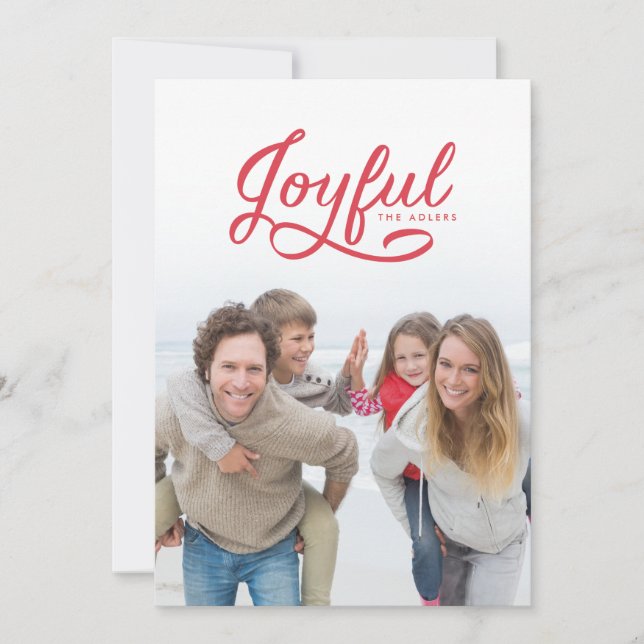 Jugosa tarjeta de fotos de Navidad (Anverso)