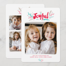 Jugosos Navidades de follaje fúnebre 4 tarjeta pla