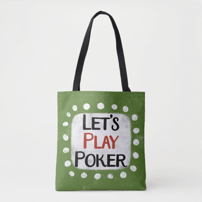 Juguemos a la bolsa de tote de Poker (Anverso)