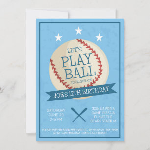 Juguemos a la invitación de cumpleaños del Ball Bl