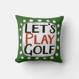 Juguemos al Cojín decorativo de golf