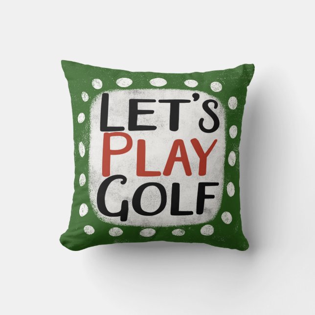 Juguemos al Cojín decorativo de golf (Anverso)