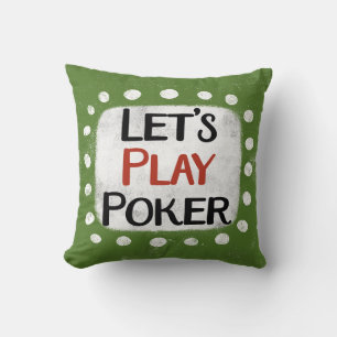 Juguemos al Cojín decorativo de Poker
