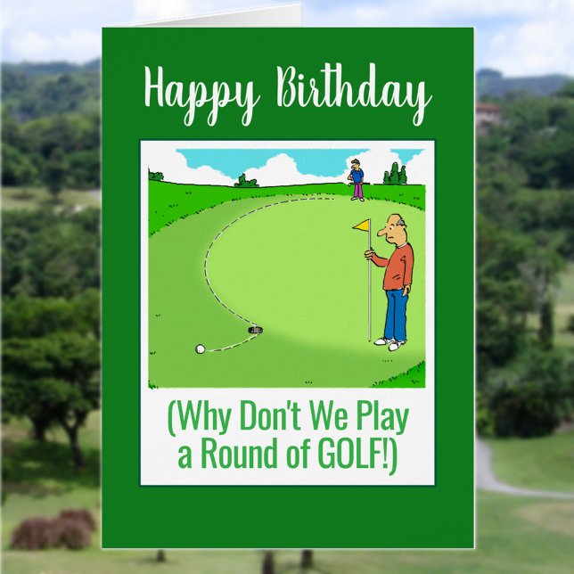 Juguemos al golf. Feliz cumpleaños Golfer (Subido por el creador)