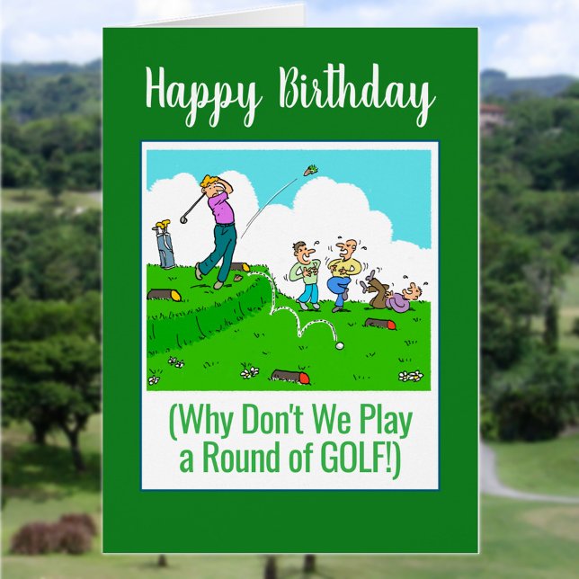 Juguemos al golf. Feliz cumpleaños Golfer (Subido por el creador)