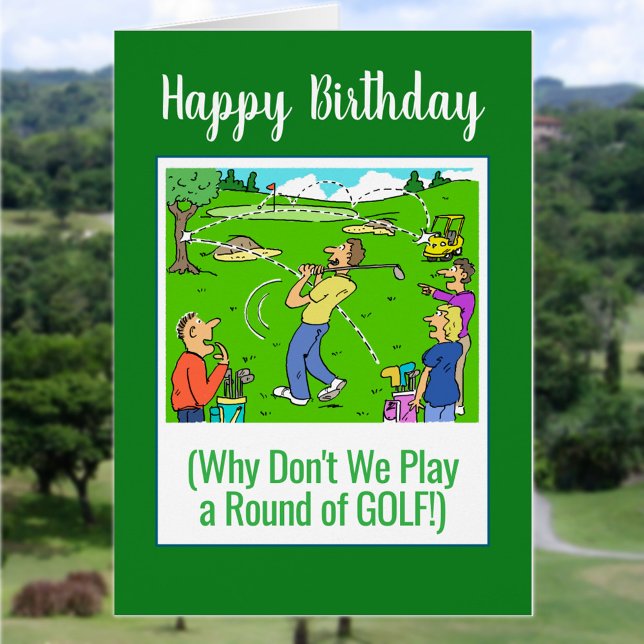 Juguemos al golf. Feliz cumpleaños Golfer (Subido por el creador)