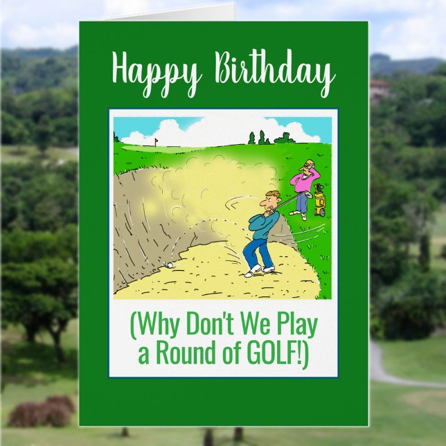 Juguemos al golf. Funny Happy Birthday Golfer (Subido por el creador)