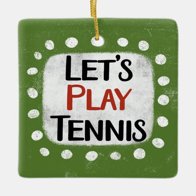 Juguemos al ornamento de tenis (Anverso)