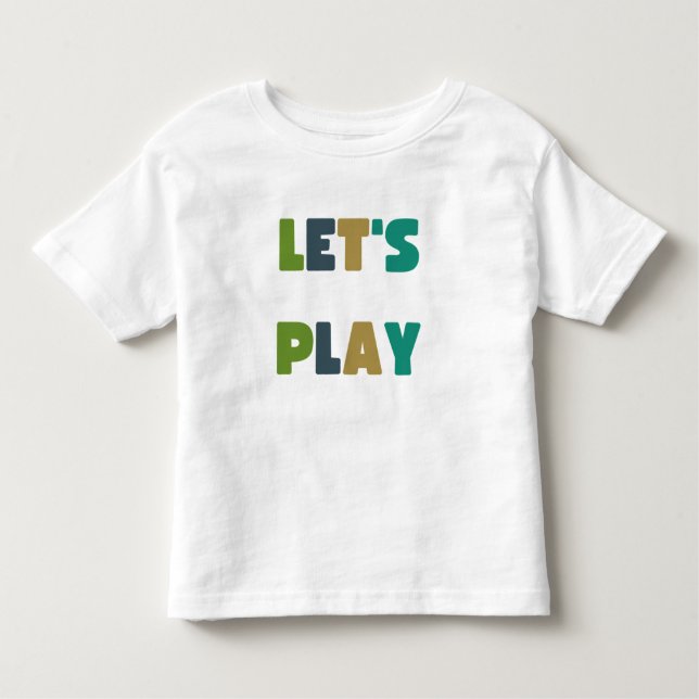juguemos. Camisetas para niños pequeños (Anverso)