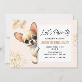 Juguemos con la invitación al cumpleaños del perro