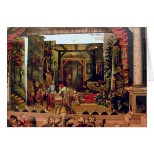 Juguete del teatro con escenas