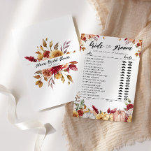 Juguete Fall Bride o Groom con tarjeta totalmente