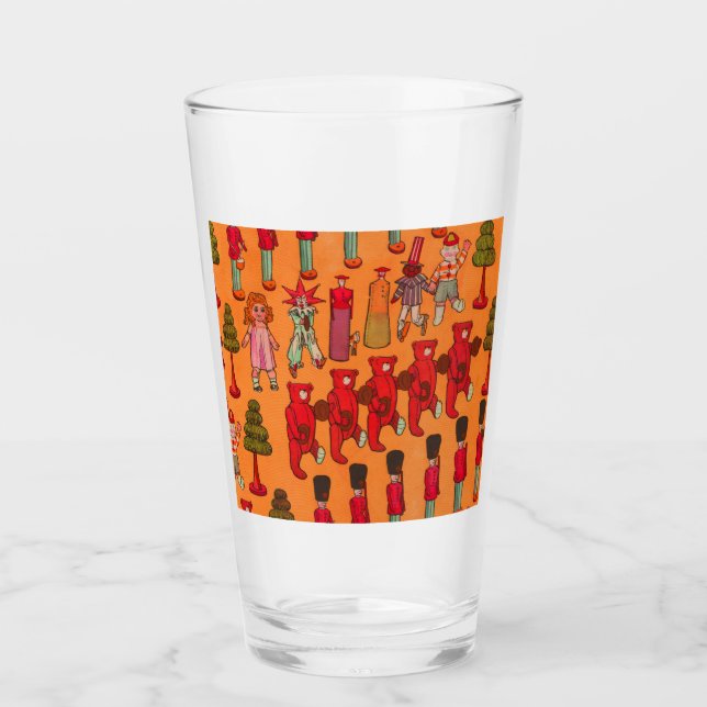 Juguete Navideño Antiguo Niños Juegan (Anverso)