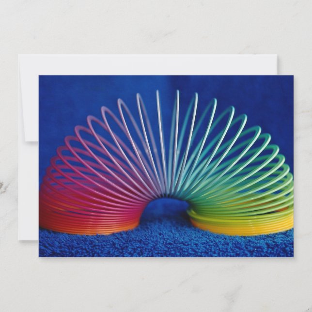 Juguete slinky de color arcoiris (Anverso)