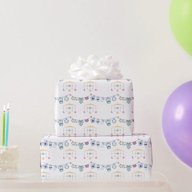 Juguetes colgantes de bebé y pijamas de bebé Papel (Regalos de fiesta)