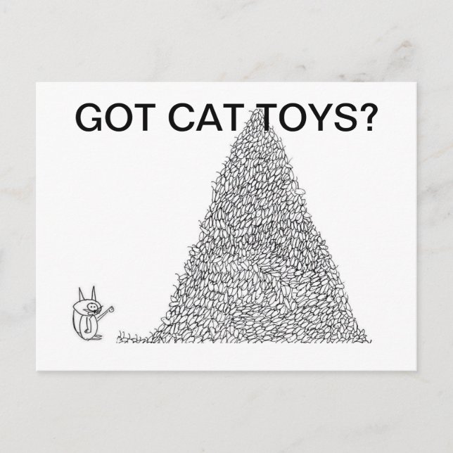 ¿Juguetes conseguidos del gato? Postales del app (Anverso)