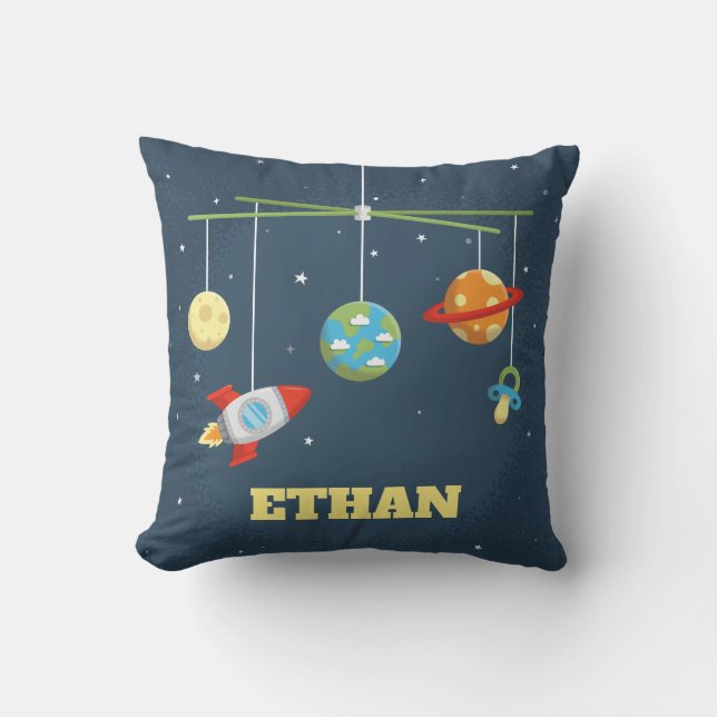 Juguetes de Cuna para Espacio Exterior Almohada pa (Anverso)