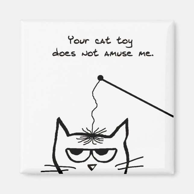 Juguetes de gato fallidos - Imán Gato divertido (Frente)