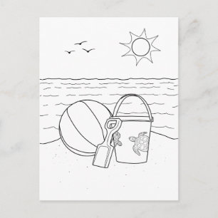 Juguetes de playa Tarjeta postal para adultos