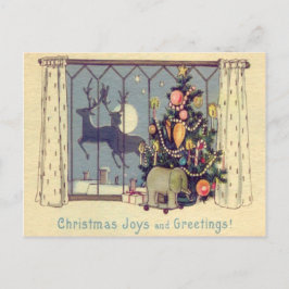 Juguetes de reno de árbol de Navidad Luna llena