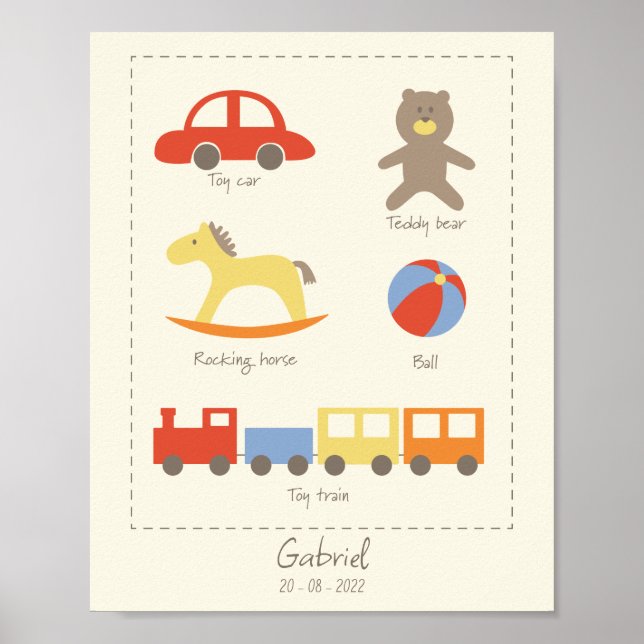 Juguetes tradicionales - Póster (Frente)