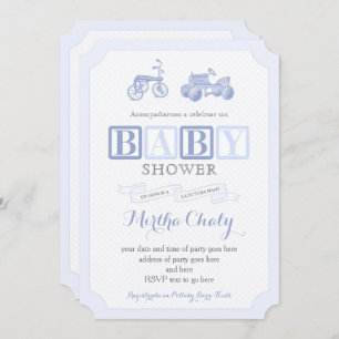 Juguetes vintage juguetes tarjetas Baby Shower en