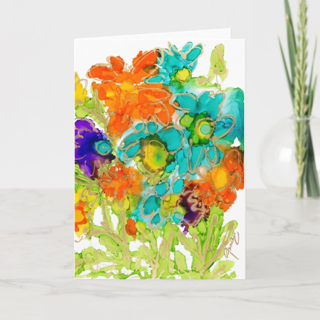 Juguetón Uno Lovitude Tarjeta en Blanco por Anne P (Anverso)